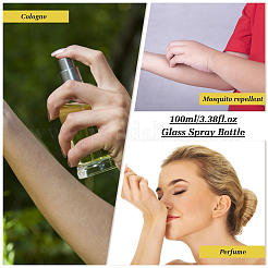 4Pcs Glass Travel Spray Bottles&nbsp;AJEW-MA0001-54B
