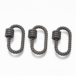 Brass Screw Carabiner Lock Charms&nbsp;KK-T047-02