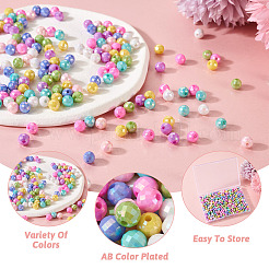 800Pcs 8 Colors Opaque Acrylic Beads&nbsp;MACR-PJ0001-05