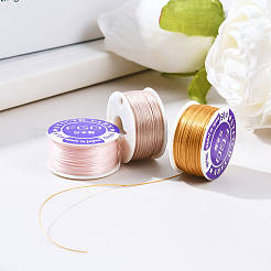 3 Rolls 3 Colors Special Coated Nylon Beading Threads for Seed Beads&nbsp;OCOR-PA0001-01A