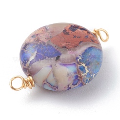 Natural Imperial Jasper Links Connectors&nbsp;X-PALLOY-JF00668