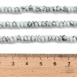 Synthetic Malachite and Synthetic Turquoise Beads Strands&nbsp;G-Z110-B03-2x4mm