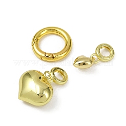 Brass Spring Gate Rings&nbsp;KK-M322-11G-02