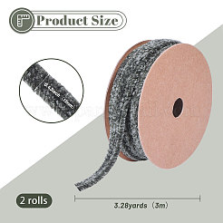 Polyester Chenille Ribbon&nbsp;OCOR-WH0097-36C