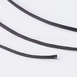 日本の平らな弾性結晶ストリング  弾性ビーズ糸  ストレッチブレスレット作り用  ブラック  0.8mm  約60 M /ロール。&nbsp;EW-WH0004-01B