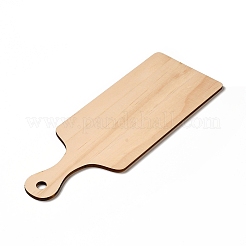 ウッドビッグサイズペンダントトップ  幾何学的なチャーム  染色されていない  長方形  299x109x5mm  穴：12.5mm&nbsp;WOOD-I010-06A