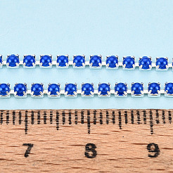 アイアンチェーン  アブソリュートプラスチック模造パール  スプールで  銀  藤紫色  2.5x2x2mm  約10ヤード/ロール&nbsp;CH-N005-03D