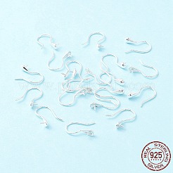 925スターリングシルバーピアスフック  片穴ビーズ  ティアドロップ  銀  15x3.5mm  21ゲージ  ピン：0.7mmおよび0.6mm（片穴ビード用）&nbsp;STER-P047-01A-S