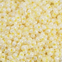 Opaque Colours Luster Glass Seed Beads&nbsp;X1-SEED-K010-04H