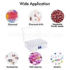 24pcs Column PP Plastic Stroage Bottles&nbsp;CON-WH0080-29