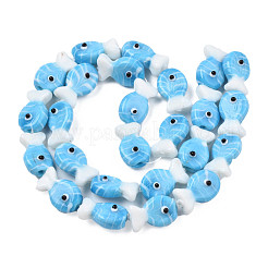 Handmade Lampwork Beads Strands&nbsp;LAMP-N021-41-A02