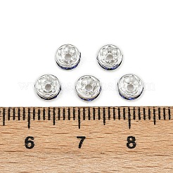 Brass Grade A Rhinestone Spacer Beads&nbsp;RSB035NF-15
