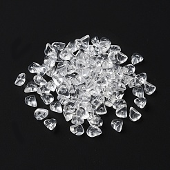アクリルビーズ  天然石風  チップ  透明  8x6x4mm  穴：1.4mm&nbsp;X-OACR-C020-02J
