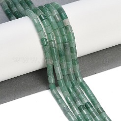 天然石グリーンアベンチュリンビーズ連売り  コラム  4.5x4mm  穴：1mm  約82~83個/連  14.88~14.96インチ（37.8~38cm）&nbsp;G-C084-A03-01