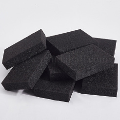 10個のスポンジパッド  長方形  ブラック  90x65x20mm&nbsp;AJEW-CP0008-99