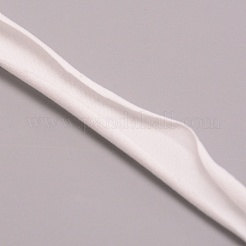 DIYポリエステルコード  ニットストリップ  フラット  服飾材料  ホワイト  9x1mm&nbsp;OCOR-WH0067-10A