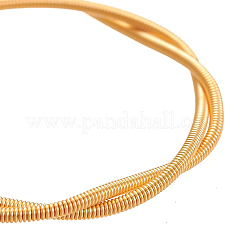 銅フレンチワイヤー  ギンプワイヤー  DIYアクセサリージュエリー作りに  18KGP本金メッキ  200x1.6mm&nbsp;CWIR-BC0007-002G