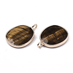 Natural Tiger Eye Pendants&nbsp;G-T131-108