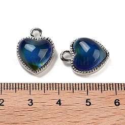 Alloy Glass Blue Pendants&nbsp;PALLOY-U003-07P