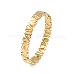 Valentine's Day 304 Stainless Steel Heart Open Hinged Cuff Bangles for Women&nbsp;SA-CBA7A40-07G