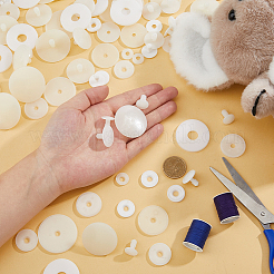 7スタイル可動ジョイント動物人形アクセサリー  プラスチック人形の関節  DIY人形工芸用の人形アクセサリー  ホワイト  14.5~43x17~18mm&nbsp;DIY-FH0007-97