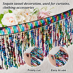 PET Tassel Trim&nbsp;DIY-WH0504-322C