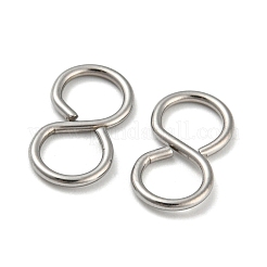 変色しない304ステンレススチールのS字フック留め具  ステンレス鋼色  13.5x7x1mm  内径：5mm。&nbsp;STAS-Z048-05P