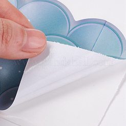 掲示板のボーダーステッカーロールをスケーリングします  印刷されたスケールはボーダーの装飾を整えます  掲示板の壁の装飾のため  空色  7.6x6.6x0.01cm&nbsp;DIY-K038-05A