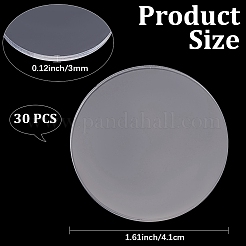 30Pcs Transparent Acrylic Sheets&nbsp;DIY-CP0013-12