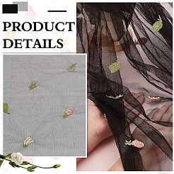 Fruit Polyester Embroidery Mesh Fabric&nbsp;KK-WH0558-10A