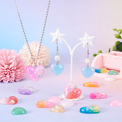 20Pcs 10 Colors Transparent Resin Pendants&nbsp;CRES-TA0001-43