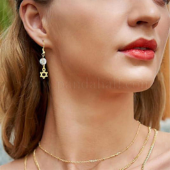 60個の合金チャーム  デビッドチャームの星  長持ちメッキ  丸カン付き  18KGP本金メッキ  13x9x1.6mm  穴：2.5mm&nbsp;FIND-HY0005-39