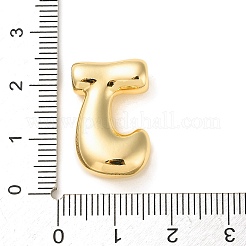 真鍮チャーム  カドミウムフリー＆ニッケルフリー＆鉛フリー  18KGP本金メッキ  文字J  21.5x13.5x6.5mm  穴：2.5mm&nbsp;KK-P262-01G-J