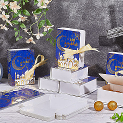 Book Shaped Paper Gift Storage Boxes with Silk Ribbon&nbsp;CON-WH0095-136B
