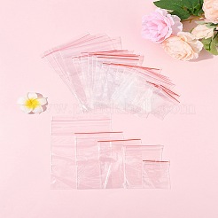 プラスチック製ジップトップバッグ 300種類 5個  再封可能な小さなジュエリー収納袋セルフシールバッグ  トップシール  長方形  透明  6~15x4~10mm  60個/スタイル&nbsp;OPP-FS0001-22