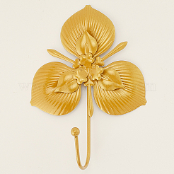 アイアンフックハンガー  花  ゴールドカラー  155x110x41mm&nbsp;FIND-WH20023-017G-02
