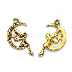 Tibetan Style Alloy Pendants&nbsp;TIBEP-MSMC020-AG