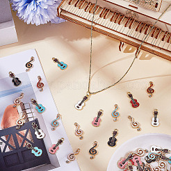 40Pcs 10 Styles Alloy Enamel Pendants&nbsp;FIND-ME0001-94