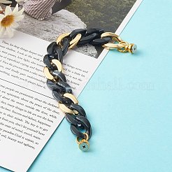 Acrylic & CCB Plastic Curb Chain Phone Case Chain&nbsp;HJEW-JM00485-05
