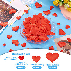 300Pcs 3 Styles Polyester Sponge Heart Confetti&nbsp;DIY-TA0012-61