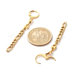 304 Stainless Steel Chain Dangle Leverback Earrings&nbsp;EJEW-JE04731