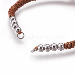 Nylon Cord Braided Bead Bracelets Making&nbsp;BJEW-F360-FP09