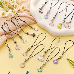Alloy Enamel Mobile Strap&nbsp;HJEW-SW00024-02