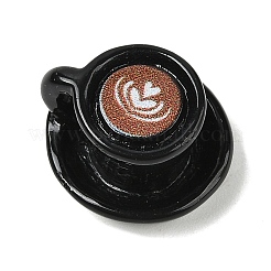樹脂コーヒーミニチュア装飾品  ガーデンドールハウスアクセサリー  ブラック  15.5x16.5x11.5mm&nbsp;DOLL-P002-A02