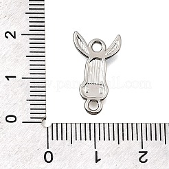 合金エナメルコネクタチャーム  動物のリンク  プラチナ  ロバ  18.5x10.5x1.5mm  穴：1.5mm&nbsp;FIND-E049-05A-P