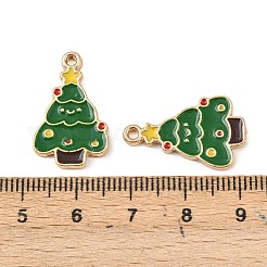 Christmas Alloy Enamel Pendants&nbsp;ENAM-I081-01KCG-02