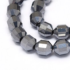 天然テラヘルツ石ビーズ連売り  多面カット  双円錐形  二重終端ポイントプリズムビーズ  5~6x6mm  穴：0.7mm  約67個/連  15.35インチ（39cm）&nbsp;G-O201C-03