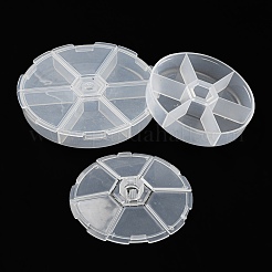 (訳あり見切り販売：多少の傷あり) プラスチック製ビーズ保存容器  混合図形  ホワイト  5.6~14.3x4.4~13.1cm  内径：5.6~8.7x4.4~10.7のCM&nbsp;CON-XCP0001-22