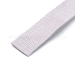 フラットポリコットンバンド  バッグのストラップ作りに  雪  25x1.2mm&nbsp;OCOR-WH0082-35A-02