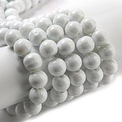 Painted Glass Bead Strands&nbsp;DGLA-S071-8mm-01
